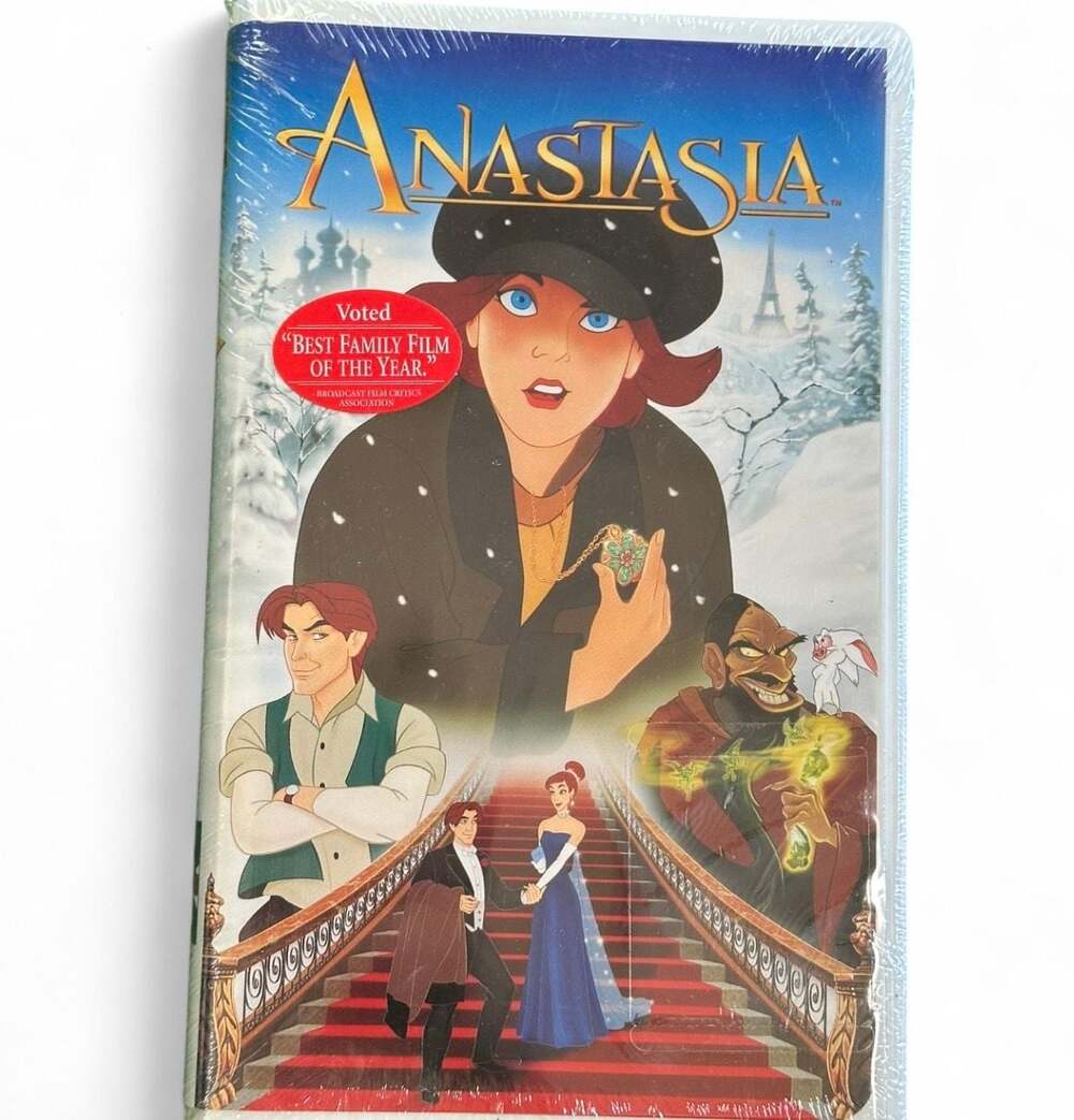 Anastasia (VHS, 1998) Factory Sealed Clamshell Case